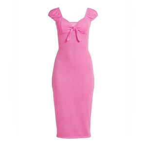 No Boundaries Vibrant Pink Midi Dress XL JR SIZE